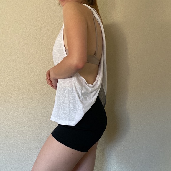 Ellie White Draped Back Tank - Picture 4 of 5